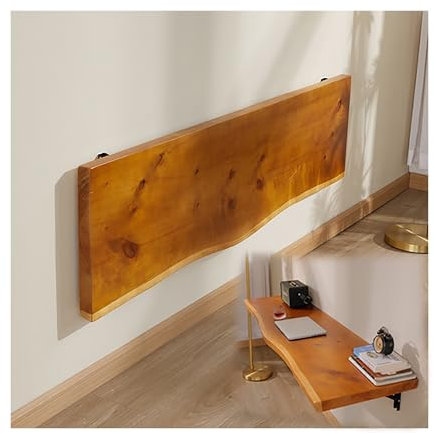 Moderner Wand-Klapptisch für kleine Räume, mit schmalem, langem Regal, ideal für Waschküche, Garage, Schlafzimmer, Badezimmer oder Bar, platzsparend, wandelbarer Computer-Arbeitsplatz (120 x 45 x 3