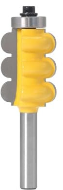 2 Brocas for fresadora de moldura Grande de Triple Flauta y vástago de 8 mm, Cortador de carpintería con línea de Cuchillo(NO1)