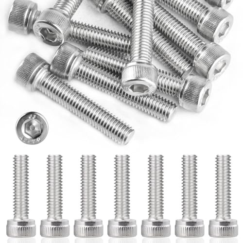 10 Pz Set di Viti M8 x 40 mm, Bulloni Viti a Testa Esagonale in Acciaio Inossidabile DIN 912 A2 V2AViti a Testa Cilindrica con Esagono Incassato, Vite a Testa Brugola Kit