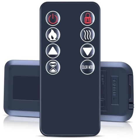 Snrigw Remote Control Replacement Fit for Various Brand Recessed Mounted Electric Fireplace,for Homedex HDX-14001 HDX14063 COZE42 COZE52 for Dimplex X40003BK for Glitzhome GH20270 2019200003