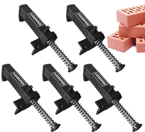 Corridoio Linea – Corda Di Muratore, Strumento Di Posa 2/5 Pezzi | Maniglia Per Rivestimento & Livellamento | Clip Di Estrattori Di Linea Per Costruzione Di Muri
