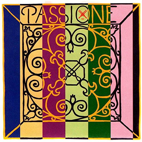 Pirastro Passione 4/4 Violin String Set - Medium Gauge with Loop End E