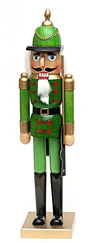 Dekohelden24 Vacker nötknäppare soldat, i grönt, ca 50 cm
