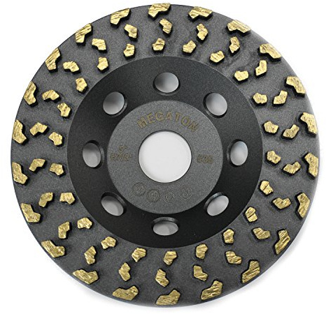 Megatron 5 Diamond Cup Grinding Removing Disc Wheel for Any Concrete, Paint, Epoxy, Glue and Mastic with CDB New Technology (Megatron 5)