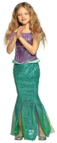 Boland 82297 barnkostym sjöjungfru princess sjöjungfru flicka, flerfärgad