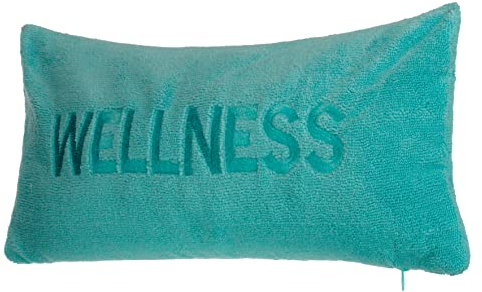 Wellness Badewannenkissen mit Saugnäpfen und Reißverschluss Wannenkissen aus weicher Microfaser - stützt Kopf und Nacken (40x20 cm, Türkis)