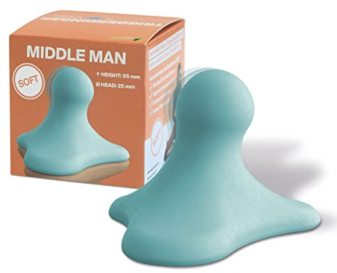 Triggerdinger by K-Active® Middle Man SOFT | Triggerpunkt-Drücker | Weiches Massagegerät zur Selbstbehandlung | Verspannungen einfach lösen