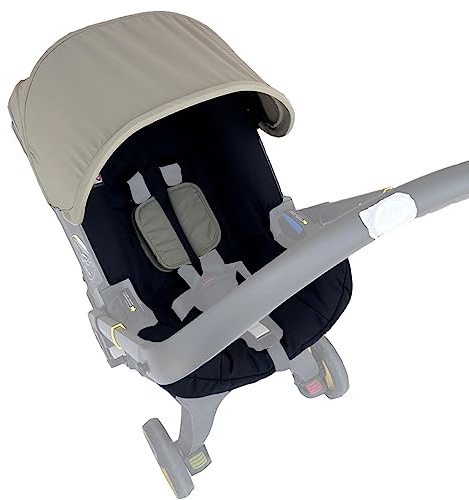 Replacement Canopy & Seat Cushion Set Compatible with Doona+ Car Seat Stroller - Sunshade Cover & Textile Fabric Accessories - Breathable, Machine Washable (Natural Green)