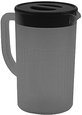 Kunststoffkrug mit Großem Fassungsvermögen und Deckel, 2,7 L Saft, Milch, Kaltkaraffe und Eisteekrug, Einfacher, Modischer Wasserkrug für den Täglichen Trinkbedarf zu Hause