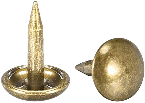XYWHPGV Polsternägel Reißnägel 7mm Durchmesser 10mm Höhe Antik Runde Daumen Push Pins Bronze Ton für Möbel Sofa Kopfteile, 200 Stück(ecfc4 061ac 12be0 e334c 6100c 3e393