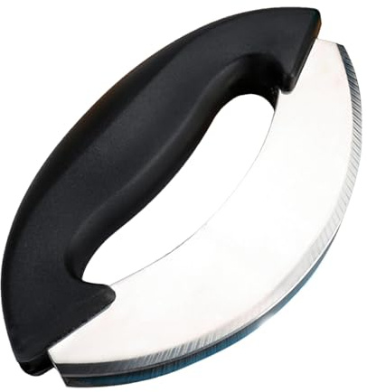 Salad Chopper Tool, Salad Cutter - Stainless Steel Lettuce Grinder | Pizza Rocking Cutter, Double Chopper with Non-Slip Handle for Chopped Salad, Food and Vegetables