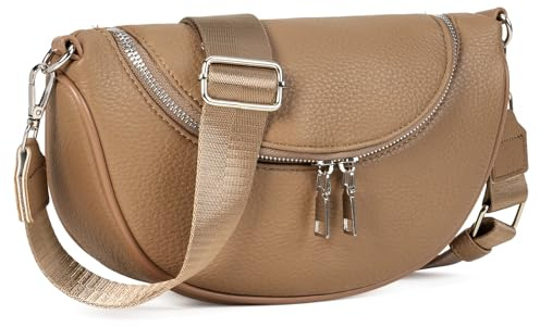 GAEKEAO Borsa Tracolla Donna Piccola Borsetta Pelle Vegana, Borsa Mezzaluna Tracolla Moon Bag, Messenger Crossbody Bag per Shopping Viaggio, Regalo Donne Borsa a Spalla