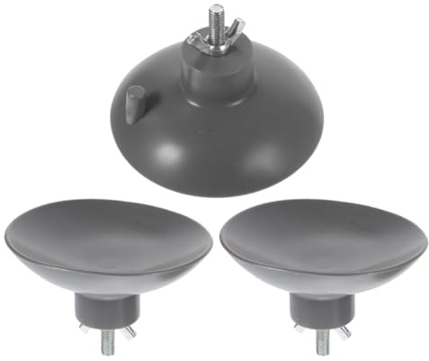 Toyvian 3 Piezas Ventosas de Pvc para Embutidor de Salchichas, Accesorio Repuesto para Picadora de Carne, Ventosas Adhesivas Resistentes y Fáciles de Limpiar, Uso Doméstico y Profesional