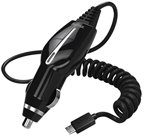 Hama 00173605 Auto schwarz Ladegerät von Mobiltelefonen – Ladegeräte von Mobiltelefonen (Auto, Universal, KFZ, Überstrom-, Überladeschutz, Kurzschluss, Kontakt, schwarz)