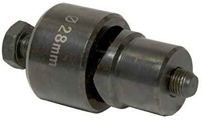 Einfachlocher Blechstanzer Waschbecken Edelstahl VA V2A V4A Ø 28mm