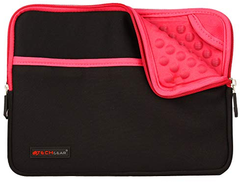 TECHGEAR Custodia Cover - Copertina protettiva manicotto in neoprene Sottile con interno antiurto bolle per il nuovo iPad Air 2019, Apple iPad 9.7, iPad Pro 11, iPad Pro 10.5, Air 2, iPad 4 - Rosa