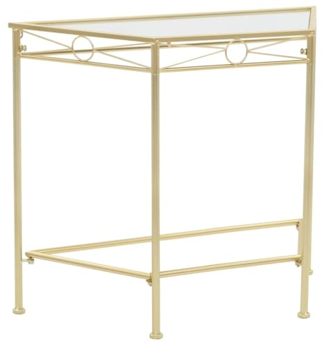 vidaXL Beistelltisch Vintage Metall Gold Konsolentisch Flurtisch Ablagetisch