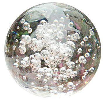 Roadoor YSoutstripdu Transparente Kugel Faux Kristallkugel Wasser Brunnen Bubble Ball Feng Shui Glaskugeln 100mm