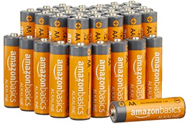 Amazon Basics 36-Pack AA Alkaline High-Performance Batteries, 1.5 Volt, 10-Year Shelf Life