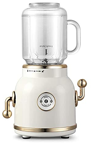 Retro Electric Mini Juicer Juice Maker Smoothie Maker Blender & 1000Ml Portable Sports Bottles,for Milkshake,Fruit Vegetables,Grinder Coffee Bean Spice Seed Nut Herb