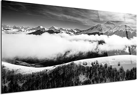 DECLINA, Quadro moderno plexi, quadro a parete, stampa su vetro acrilico, cornice plexiglass, tavolo decorativo vetro acrilico Iraty, 60x30 cm
