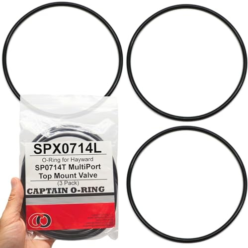 Captain O-Ring – Replacement SPX0714L Cover O-Rings for Hayward SP0714T Vari-Flo Multiport Valve and Sand Filter Systems (3 Pack)