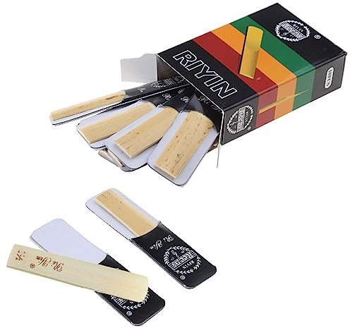 MONOJLY Klarinettenblätter-Set, Bb-Ton, Stärke 1,5/2,0/2,5/3,0/3,5/4,0, Blasinstrumenten-Blätter für einfaches Spielen, 10 Stück