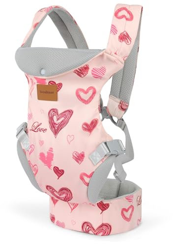 YooxArmor Porte-Bébé,Ergonomique, Confortable et léger, Adapté aux Bébés de 3 à 30 kg,Réglable - Support de Tête - Pour Bébés De 3 à 36 mois