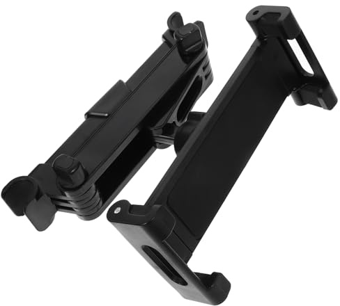 HOMSFOU Support De Téléphone Et Tablette pour Appuie-Tête De Voiture Réglable Support De Montage Siège Arrière avec Protection Antidérapante Et Installation Rapide
