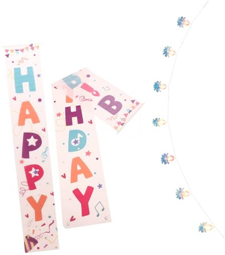 Cabilock Banner Für Die Haustür „Geburtstags-hängebanner“ Dekoration Zum Ersten Geburtstag Party-türdekoration Heimdekoration Wiederverwendbar Happy Birthday-Thema