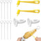 DONOONIS 12 Stücke Kartoffelspiralenschneider,Spiralschneider Kartoffel,Edelstahl Gemüse Spiralschneider,Potato Slicer,Kartoffelturm Maschine Geeignet für Kartoffelturmpartys, Grillabende und Camping