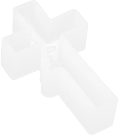 jojofuny Molde Moldes Fundición Decoración Formas Hacer Cruces Fondant Molde De Pastel De Cruz Conformado Para Artesanía Cera Molde De Vela Cruzada Gel De Sílice