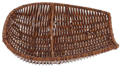 POPETPOP Cesta Plastica Imitazione Rattan Intrecciata Organizer Da Tavolo Per Frutta e Pane Contenitore Decorativo Per Cucina e Ristorante Facile Da Pulire Piccole
