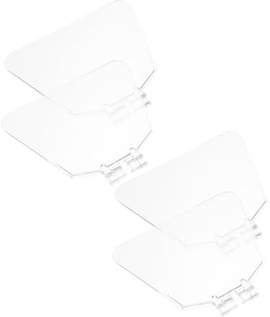 Homoyoyo 4pcs Bench Grinder Eye Shield Plastic Guard Bench Grinder Parts Safety Cover for Flying Debris Protection