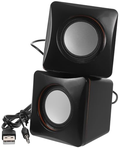Uonlytech Altavoces para Computadora de Escritorio Mini USB, Portátil y Compacto, Subwoofer Integrado para Audio Potente, Compatibles PC y Portátiles, Ideales para Uso en Oficina y Hogar,