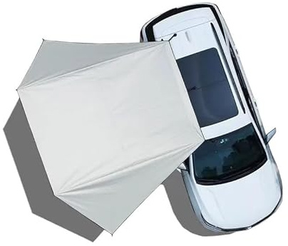 Toldo Caravana,Toldo Furgoneta Camper Tienda de campaña trasera for autocaravana, toldo lateral for auto con revestimiento negro, lona de 2x3 y 2x4, impermeable, for exteriores, for SUV y furgoneta.(B