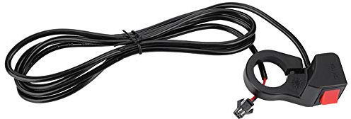 Fydun Manillar de Bicicleta Eléctrica Universal, Interruptor Basculante Montado en Apagado para Lámpara de Cabeza y Más