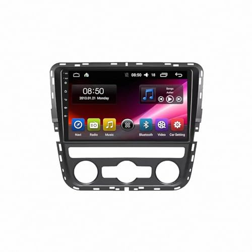 Autoradio Gps Navigazione Stereo 2 Din per VW Passat 2011-2015 Touchscreen Stereo Auto Bluetooth con Schermo, Radio Auto con Mirror, 4 Nucleo 4G+64G