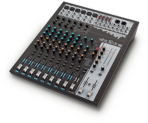 LD Systems VIBZ 12 DC - 12-Kanal Mischpult mit DFX und Kompressor, schwarz