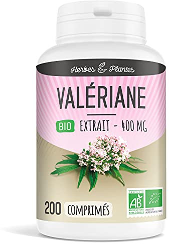 Herbes Et Plantes Valériane Bio 200 Comprimés 400 mg