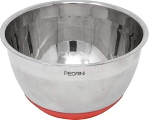 PEDRINI Stahl Wannenschale DM.24 cm L.5 mit Rutschfester Unterseite, 24 cm