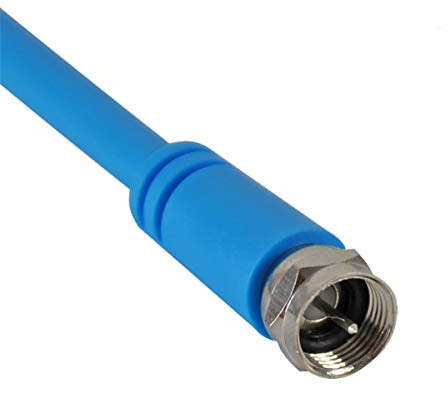 Maxview Câble satellite flexible double ou simple F vers F, parfait pour caravanes, camping-cars, bateaux (câble simple de 5 m)