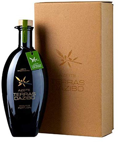 Terras Dazibo - Amphore Huile d’olive Gourmet vierge extra (Acidité: 0.30%) - verre de 500 ml avec coffret
