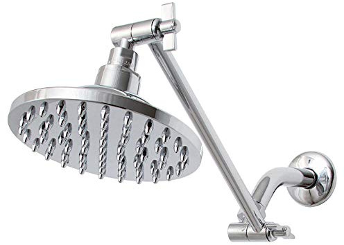 Pommeau de douche mural réglable Bras d'extension d'arroseur Bras de douche Support de douche Fixation Fixation Base de montage Accessoire de salle de bain, bras réglable