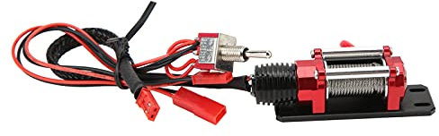 Shanrya Electric Alloy Winch, RC Crawler Climbing Car Electric Metal Winch for Remote Control Car Decoration Accessory