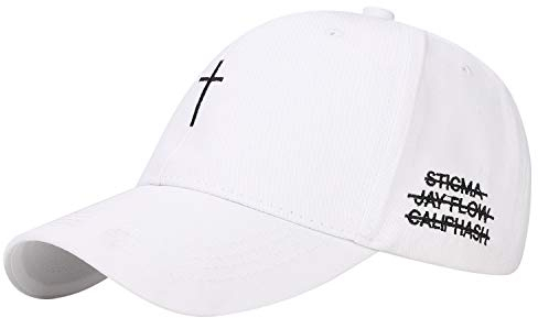 ITODA Baseball Cap Unisex Basecap Kreuz Stickerei Baseballcap Mode Baseballkappe Verstellbar Baseballmütze Damen Herren Kappe Sonnenschutz Faltbar Shirmmütze Snapback Freizeithut Outdoor Reise