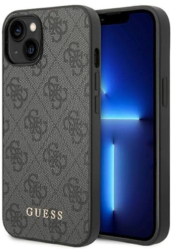 Guess GUHCP14SG4GFGR Hartschalen-Schutzhülle für iPhone 14, 15,5 cm (6,1 Zoll), Grau und Grau