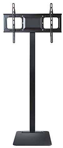 GGZONE Meuble TV d'angle au Sol, Support TV inclinable réglable en Hauteur, Convient aux écrans Plats de 32 à 70 Pouces compatibles avec la Plupart des téléviseurs à écran, supportant 154 LB (Pas de