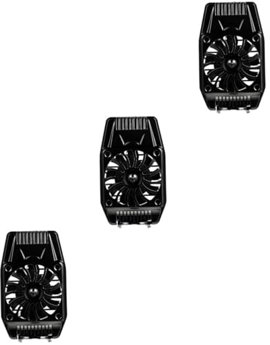 Didiseaon 3piezas Ventilador Enfriador De Teléfono Móvil Silencioso y Recargable Soporte Para Videos Compatible Dispositivos De Diseño Compacto y Portátil