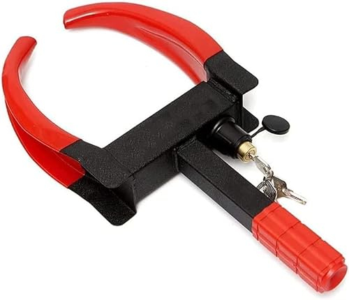 QIANMEI Radschloss Auto-Rad-Clip-Schloss, Kratzfestes, Universelles Sicherheits-Reifenschloss, Diebstahlsicherung, Auto-Sicherheitsgerät, Schutz for Autos, Wohnwagen, Anhänger, Lieferwagen